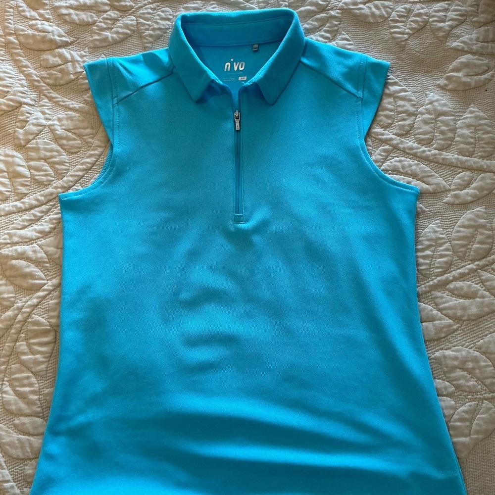 Women's Blue Sleeveless Top